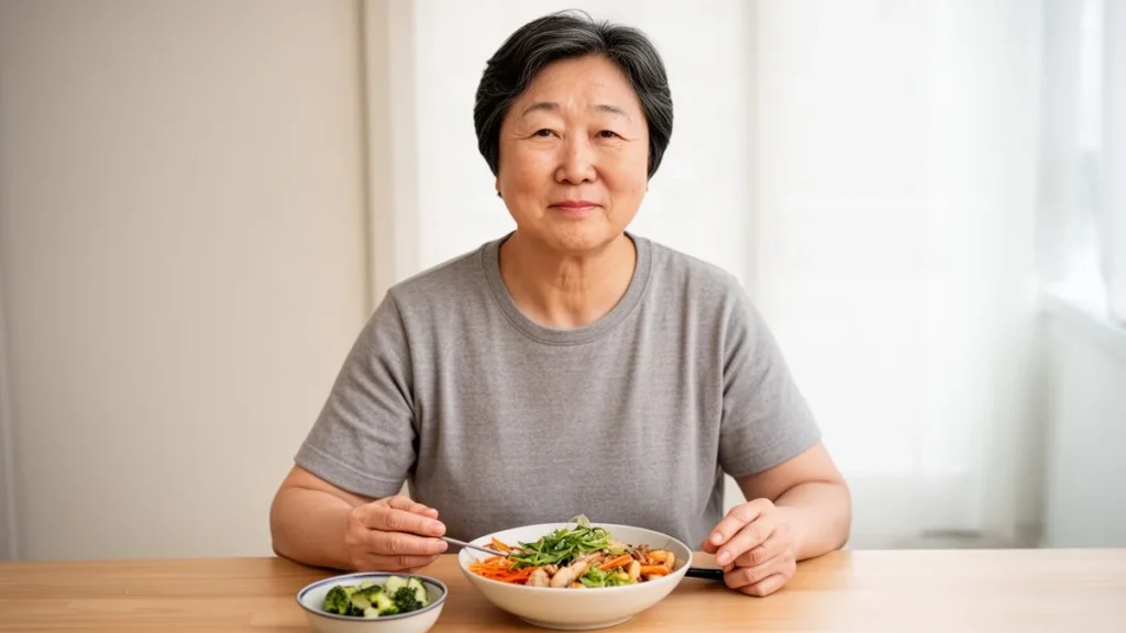 당뇨 관련 건강한 식단이 놓인 식탁