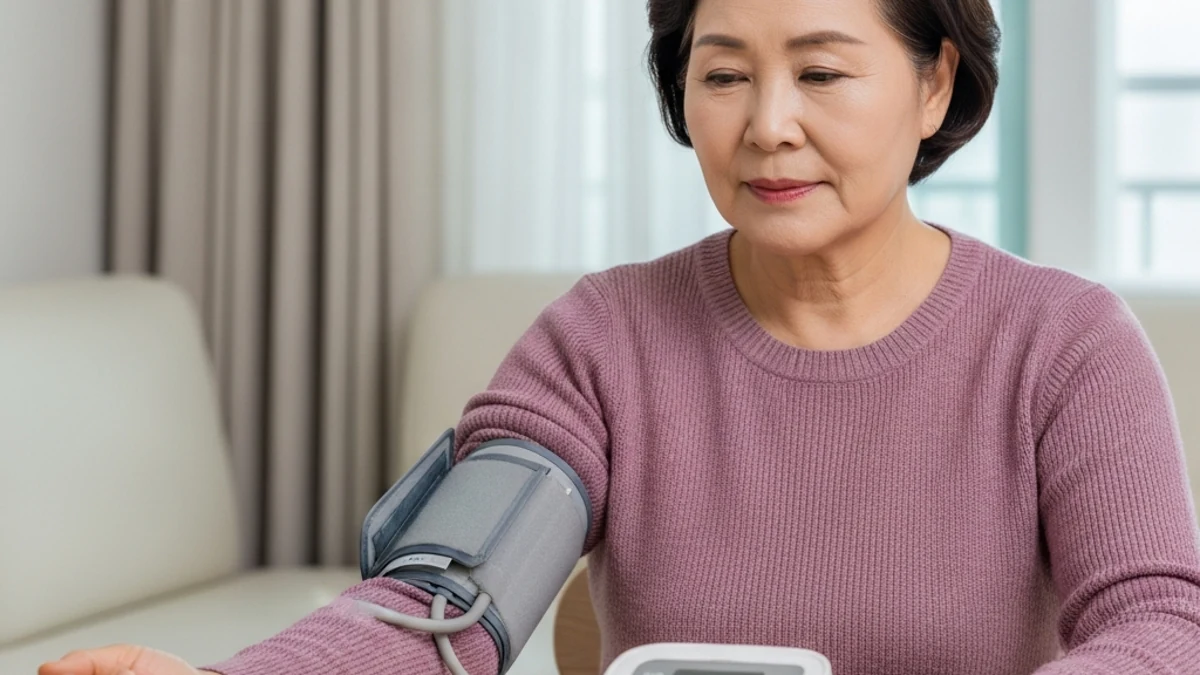 고혈압 환자가 집에서 기록해야 할 혈압 기준은 무엇일까? 상황 이미지