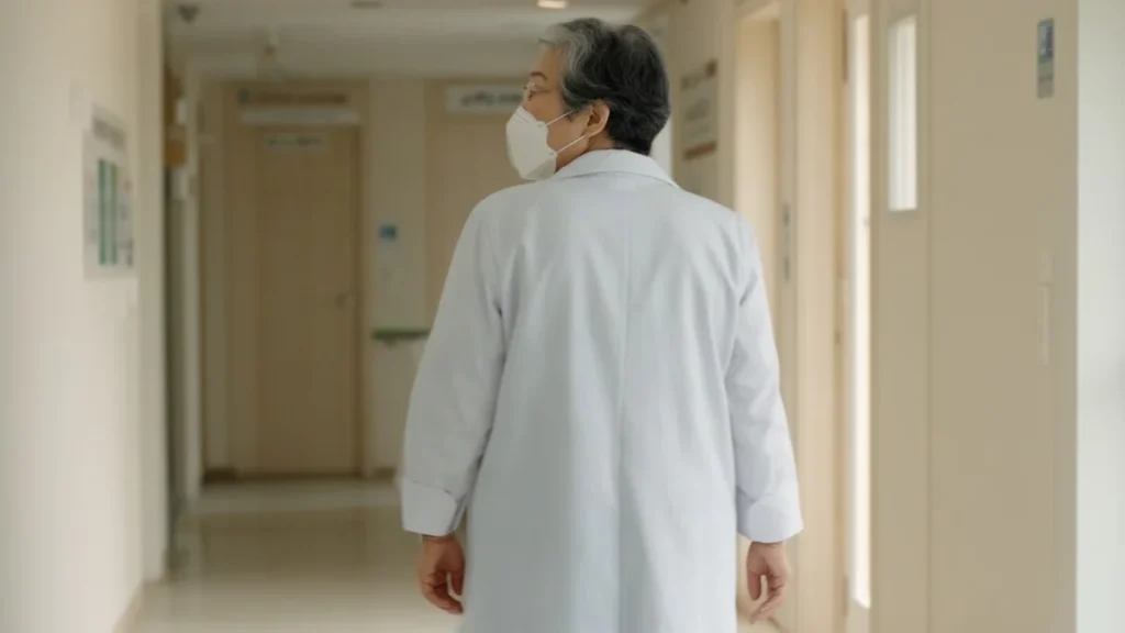 고지혈증 관련 진료를 위해 병원에 방문한 50~60대 성인